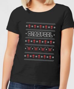 Marvel Deadpool Women's Christmas T-Shirt - Black - XXL - Noir chez Zavvi FR image 5059478612746