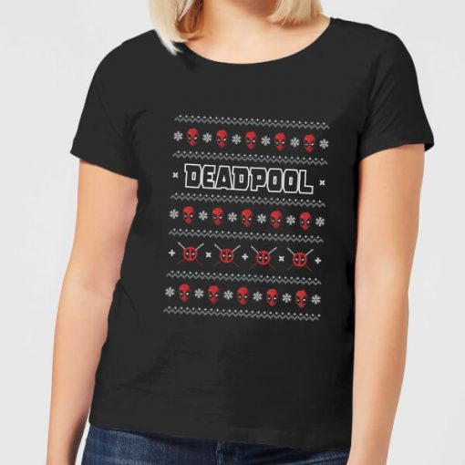 Marvel Deadpool Women's Christmas T-Shirt - Black - XXL - Noir chez Zavvi FR image 5059478612746