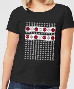 Marvel Deadpool Snowflakes Women's Christmas T-Shirt - Black - XXL - Noir chez Zavvi FR image 5059478613071