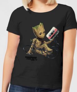 Guardians Of The Galaxy Groot Tape Women's Christmas T-Shirt - Black - XXL - Noir chez Zavvi FR image 5059478613224