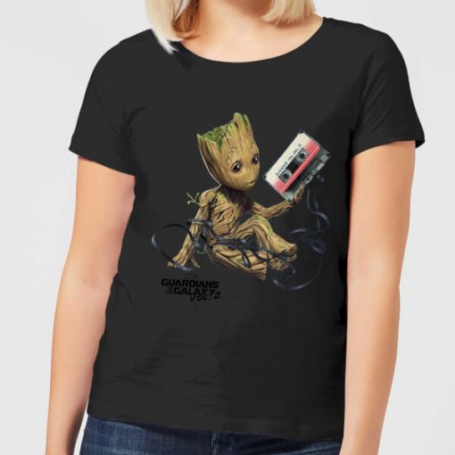 Guardians Of The Galaxy Groot Tape Women's Christmas T-Shirt - Black - XXL - Noir chez Zavvi FR image 5059478613224