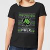 Marvel Hulk Punch Women's Christmas T-Shirt - Black - XXL - Noir chez Zavvi FR image 5059478614818