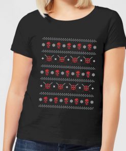 Marvel Deadpool Faces Women's Christmas T-Shirt - Black - XXL - Noir chez Zavvi FR image 5059478619646