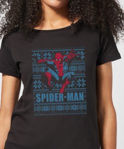 Marvel Spider-Man Women's Christmas T-Shirt - Black - XXL - Noir chez Zavvi FR image 5059478624381