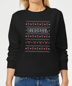 Marvel Deadpool Women's Christmas Sweatshirt - Black - 5XL - Noir chez Zavvi FR image 5059478626484