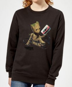 Guardians Of The Galaxy Groot Tape Women's Christmas Sweatshirt - Black - 5XL - Noir chez Zavvi FR image 5059478627627