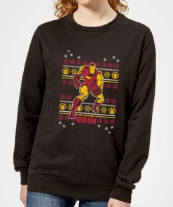 Marvel Iron Man Women's Christmas Sweatshirt - Black - 5XL - Noir chez Zavvi FR image 5059478636742