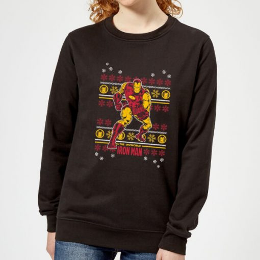 Marvel Iron Man Women's Christmas Sweatshirt - Black - 5XL - Noir chez Zavvi FR image 5059478636742