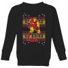 Marvel Iron Man Kids' Christmas Sweatshirt - Black - 11-12 ans - Noir chez Zavvi FR image 5059478648493