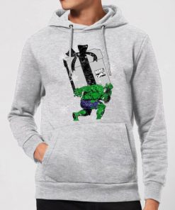 Marvel The Incredible Hulk Christmas Present Christmas Hoodie - Grey - M - Gris chez Zavvi FR image 5059478655361