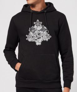 Marvel Shields Snowflakes Christmas Hoodie - Black - M - Noir chez Zavvi FR image 5059478658867