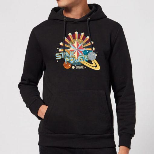 Captain Marvel Star Power Hoodie - Black - M - Noir chez Zavvi FR image 5059478744911