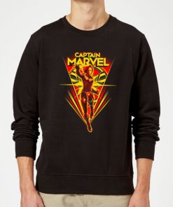 Captain Marvel Freefall Sweatshirt - Black - XXL - Noir chez Zavvi FR image 5059478745604