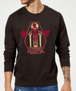 Captain Marvel Flying Warrior Sweatshirt - Black - XXL - Noir chez Zavvi FR image 5059478745765