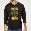 Captain Marvel Grunge Logo Sweatshirt - Black - XXL - Noir chez Zavvi FR image 5059478746168