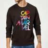 Captain Marvel Galactic Text Sweatshirt - Black - XXL - Noir chez Zavvi FR image 5059478746328