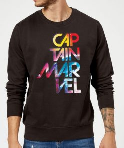 Captain Marvel Galactic Text Sweatshirt - Black - XXL - Noir chez Zavvi FR image 5059478746328