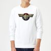 Captain Marvel Chest Emblem Sweatshirt - White - XXL - Blanc chez Zavvi FR image 5059478746724