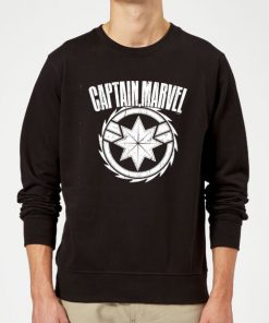 Captain Marvel Logo Sweatshirt - Black - XXL - Noir chez Zavvi FR image 5059478746809