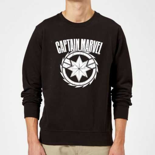 Captain Marvel Logo Sweatshirt - Black - XXL - Noir chez Zavvi FR image 5059478746809