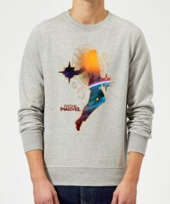 Captain Marvel Nebula Flight Sweatshirt - Grey - XXL - Gris chez Zavvi FR image 5059478746885