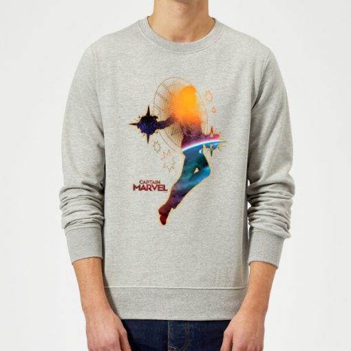 Captain Marvel Nebula Flight Sweatshirt - Grey - XXL - Gris chez Zavvi FR image 5059478746885