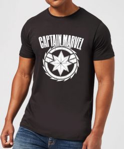 Captain Marvel Logo Men's T-Shirt - Black - XXL - Noir chez Zavvi FR image 5059478747042