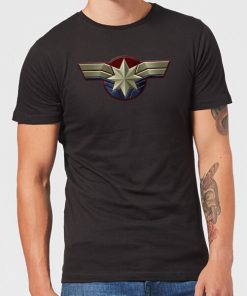 Captain Marvel Chest Emblem Men's T-Shirt - Black - XXL - Noir chez Zavvi FR image 5059478747448