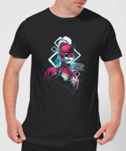 Captain Marvel Neon Warrior Men's T-Shirt - Black - XXL - Noir chez Zavvi FR image 5059478747523