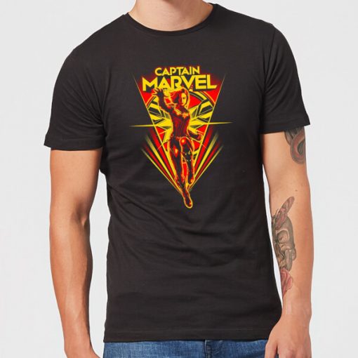 Captain Marvel Freefall Men's T-Shirt - Black - XXL - Noir chez Zavvi FR image 5059478747684