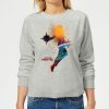 Captain Marvel Nebula Flight Women's Sweatshirt - Grey - XXL - Gris chez Zavvi FR image 5059478750042