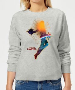 Captain Marvel Nebula Flight Women's Sweatshirt - Grey - XXL - Gris chez Zavvi FR image 5059478750042
