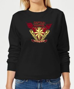 Captain Marvel Protector Of The Skies Women's Sweatshirt - Black - 5XL - Noir chez Zavvi FR image 5059478751063