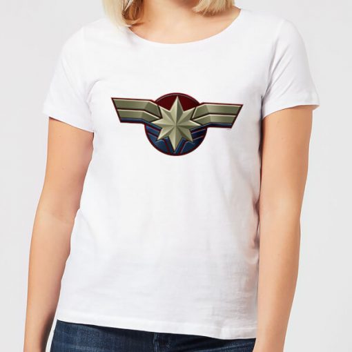 Captain Marvel Chest Emblem Women's T-Shirt - White - XXL - Blanc chez Zavvi FR image 5059478752206