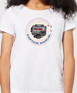 Captain Marvel Pager Women's T-Shirt - White - XXL - Blanc chez Zavvi FR image 5059478752831