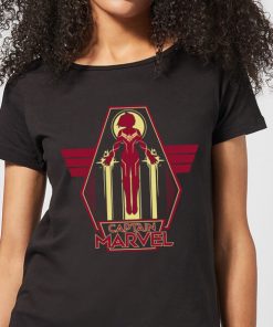 Captain Marvel Flying Warrior Women's T-Shirt - Black - XXL - Noir chez Zavvi FR image 5059478752923