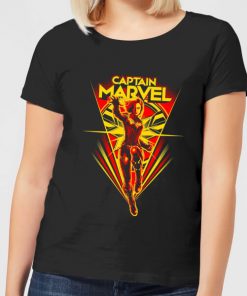 Captain Marvel Freefall Women's T-Shirt - Black - XXL - Noir chez Zavvi FR image 5059478753371
