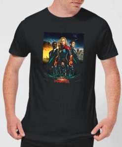 Captain Marvel Movie Starforce Poster Men's T-Shirt - Black - XXL - Noir chez Zavvi FR image 5059478950473