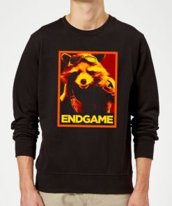 Avengers Endgame Rocket Poster Sweatshirt - Black - XXL - Noir chez Zavvi FR image 5059478952842