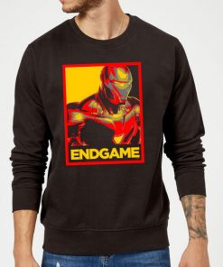 Avengers Endgame Iron Man Poster Sweatshirt - Black - XXL - Noir chez Zavvi FR image 5059478953481