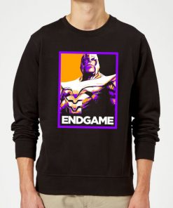 Avengers Endgame Thanos Poster Sweatshirt - Black - XXL - Noir chez Zavvi FR image 5059478955409