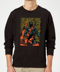 Marvel Avengers Black Panther Collage Sweatshirt - Black - XXL - Noir chez Zavvi FR image 5059478955805