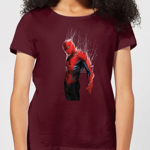 Marvel Spider-man Web Wrap Women's T-Shirt - Burgundy - XXL - Bourgogne chez Zavvi FR image 5059478957151