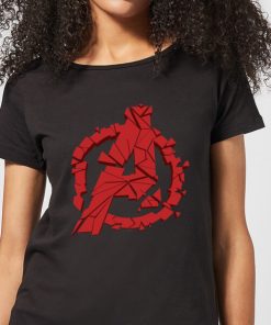 Avengers Endgame Shattered Logo Women's T-Shirt - Black - XXL - Noir chez Zavvi FR image 5059478957939