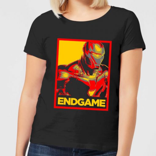 Avengers Endgame Iron Man Poster Women's T-Shirt - Black - XXL - Noir chez Zavvi FR image 5059478958110