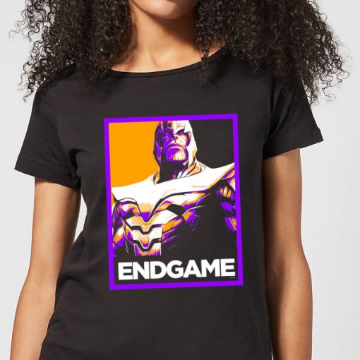 Avengers Endgame Thanos Poster Women's T-Shirt - Black - XXL - Noir chez Zavvi FR image 5059478960816