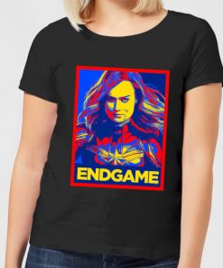 Avengers Endgame Captain Marvel Poster Women's T-Shirt - Black - XXL - Noir chez Zavvi FR image 5059478961172