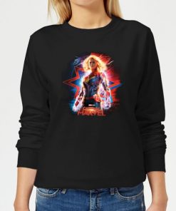 Captain Marvel Poster Women's Sweatshirt - Black - 5XL - Noir chez Zavvi FR image 5059478962193