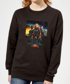 Captain Marvel Movie Starforce Poster Women's Sweatshirt - Black - 5XL - Noir chez Zavvi FR image 5059478962469