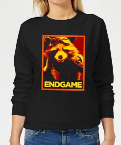 Avengers Endgame Rocket Poster Women's Sweatshirt - Black - 5XL - Noir chez Zavvi FR image 5059478962919